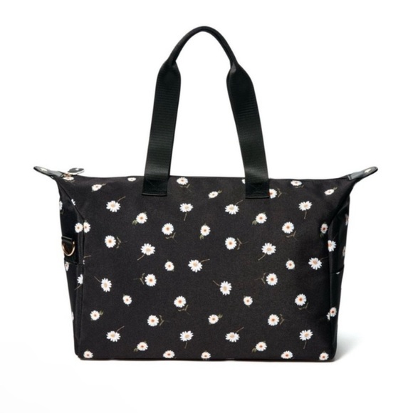ALICE+OLIVIA Daisy Print Weekender Adjustable Strap Top Zip w Handle Duffle Bag - Picture 4 of 16